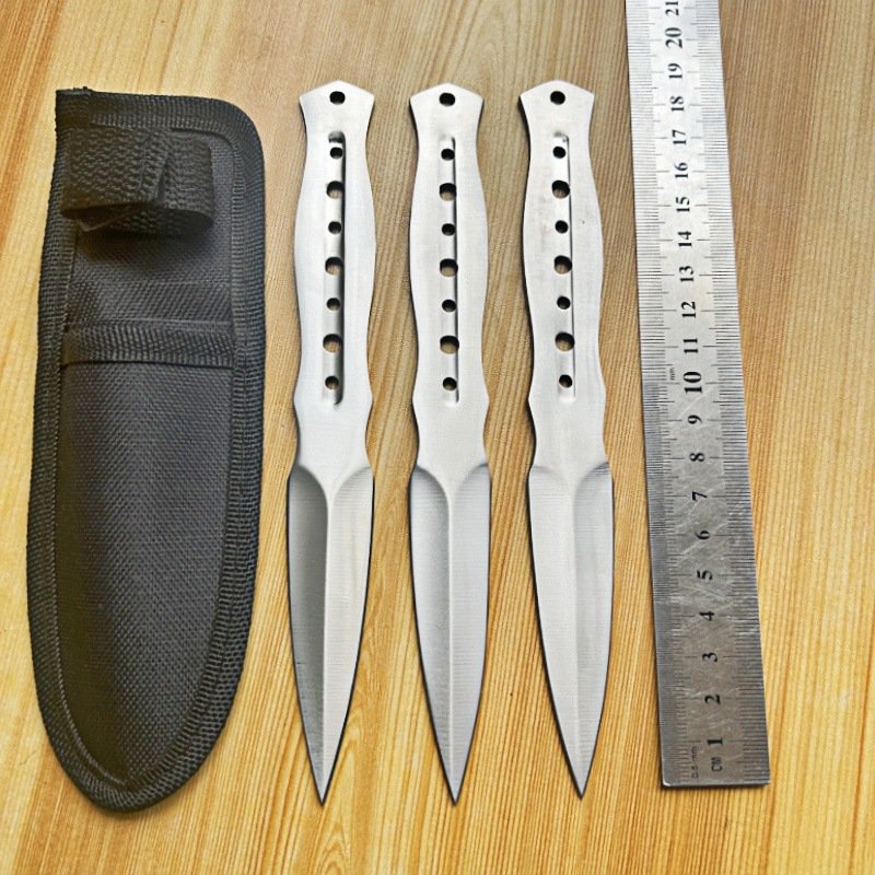 Practice Throwing Knife Set YF143 – 3-Piece, White Practice Throwing Knife Set YF143 – 3-Piece, White
